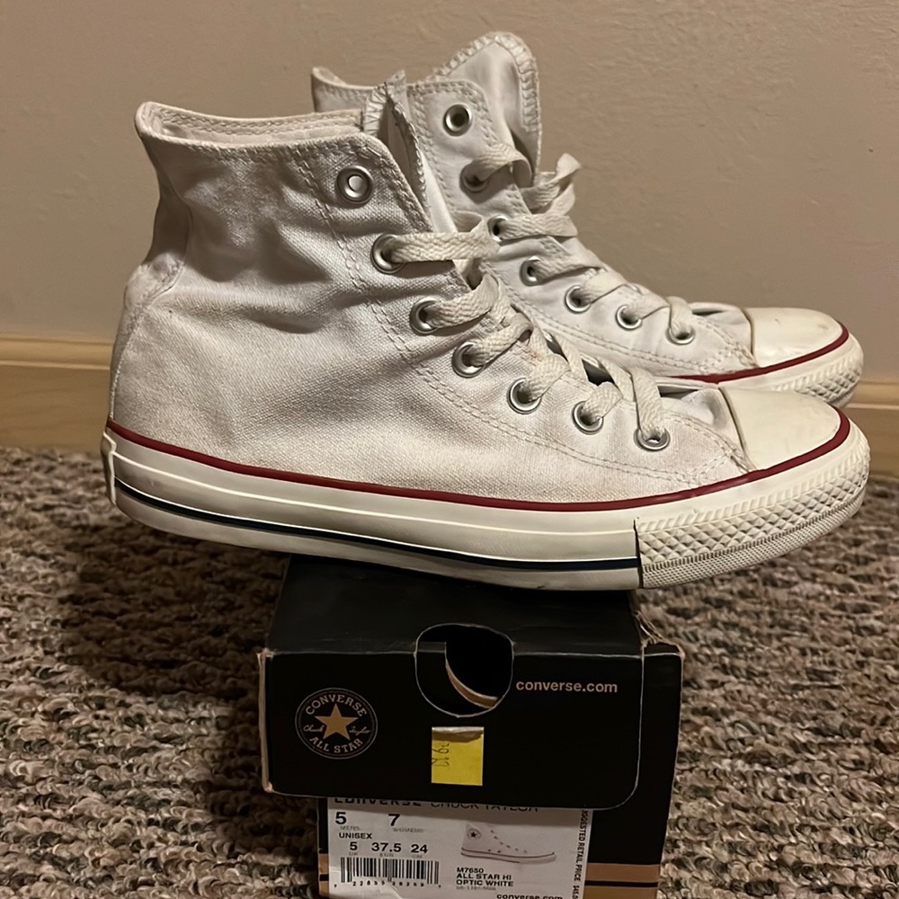 Classic High-Top White Converse All Star